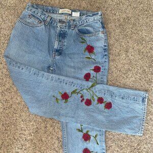 Vintage GAP Rose Beaded Jeans